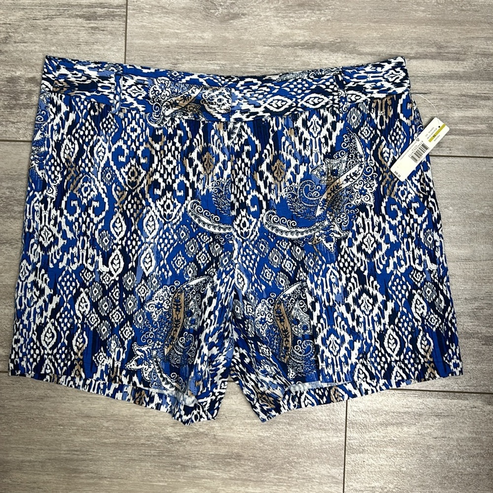 NWT New Directions Linen Blend Shorts